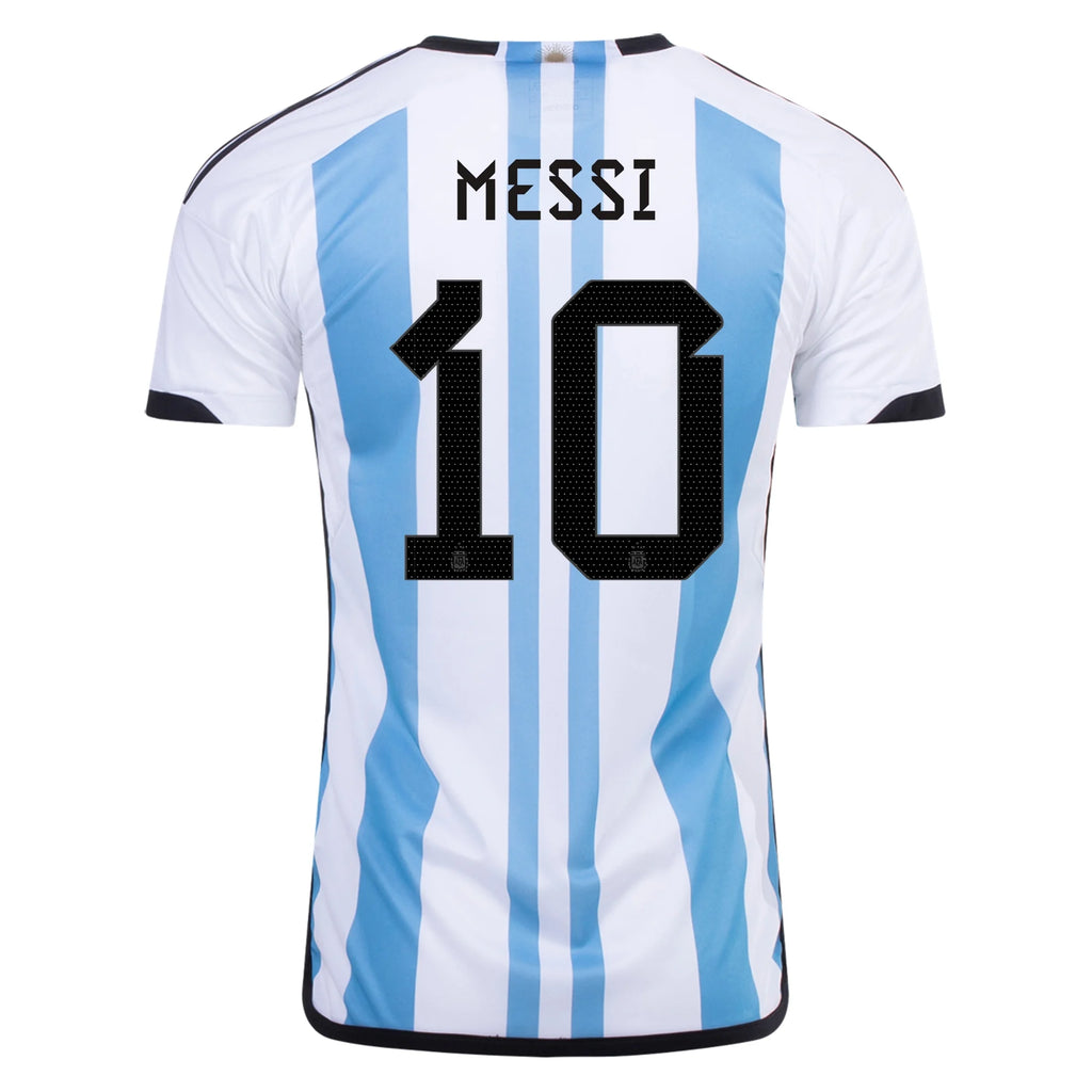 Adidas Herren Lionel Messi Argentinien Drei Sterne 22/23 Heimtrikot