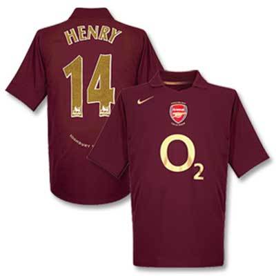 Nike Henry Arsenal 05/06 Retro Heim Fußball trikot für Männer