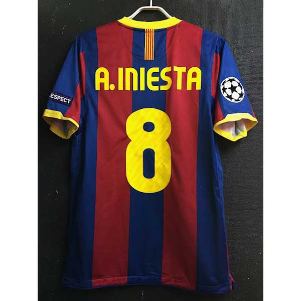 Nike Andres Iniesta 8 FC Barcelona 10/11 Retro Heimtrikot für Mann