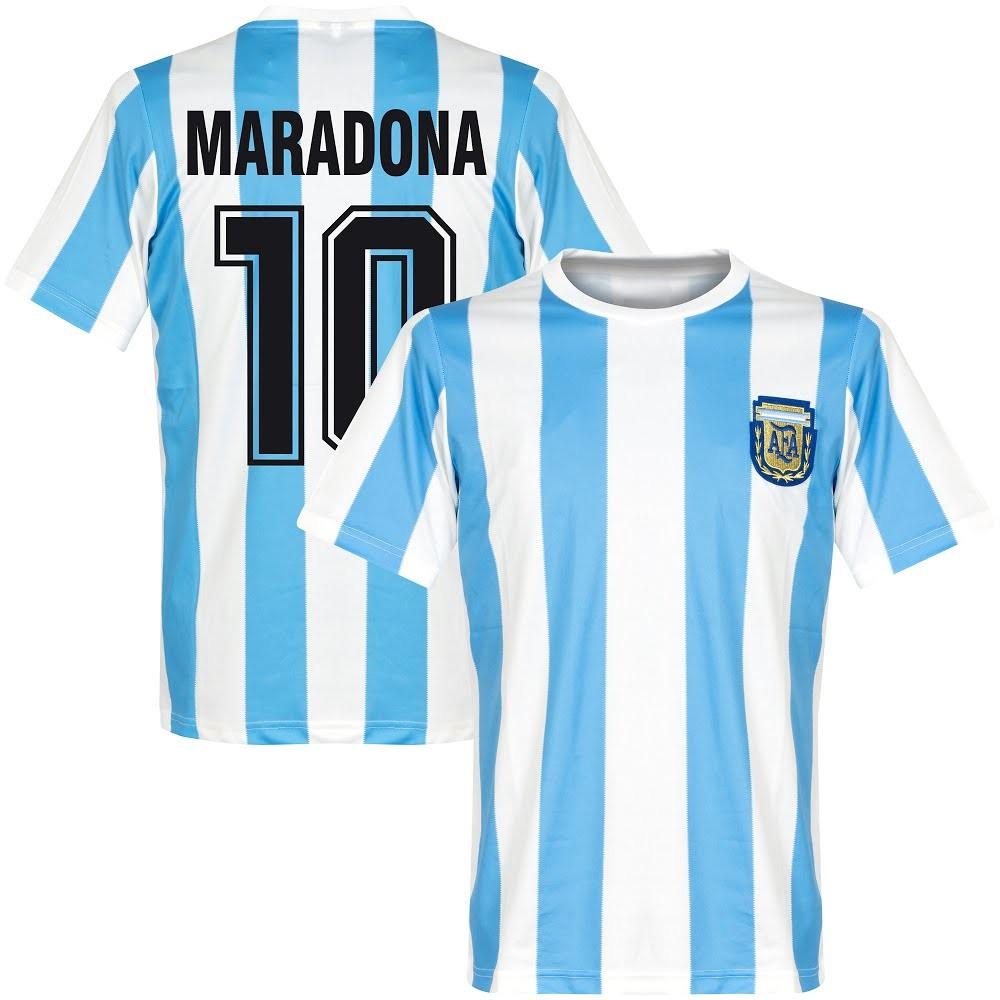 Argentinien 1978 Diego Maradona 10 Heimat Vintage Männer Trikot Weltcup-Version