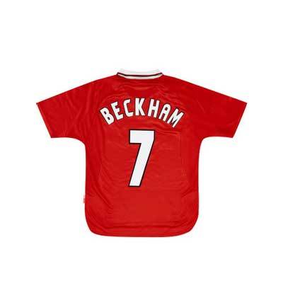 1998/99 Manchester United Home Retro Trikot Beckham 7
