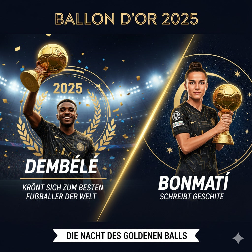 Ballon d’Or 2025: Dembélé krönt sich zum besten Fußballer der Welt – Bonmatí schreibt Geschichte