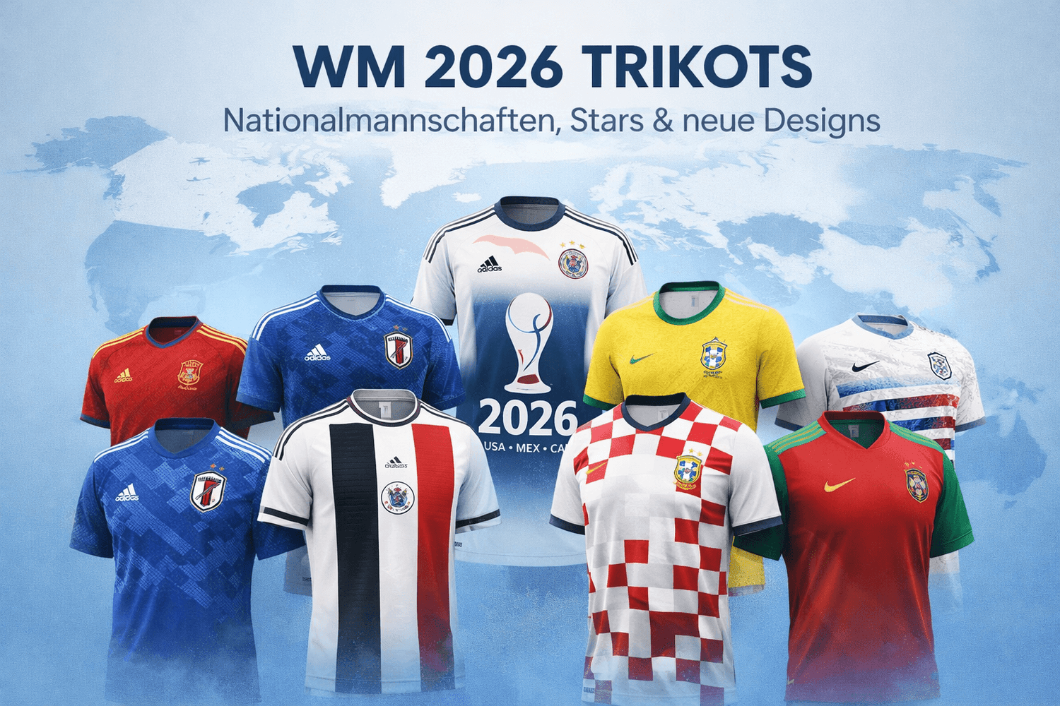 WM 2026 Trikots – Nationalmannschaften, Stars & neue Designs