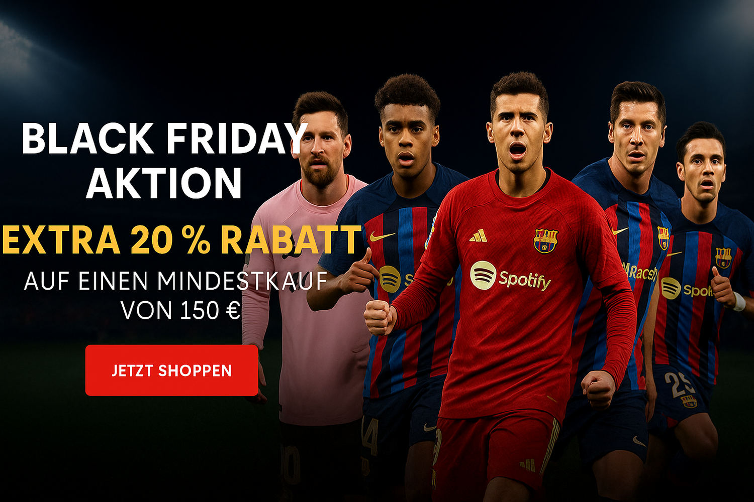 Black Friday Fußballtrikot Deals 2025 – Spare Extra 20 %