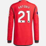 Lade das Bild in den Galerie-Viewer, Adidas Herren Antony Manchester United 23/24 Authentisches Langarm-Heimtrikot
