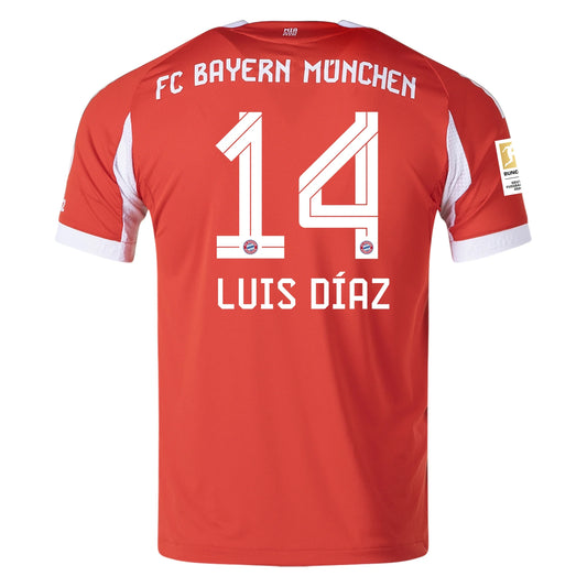 Adidas Herren Luis Díaz Bayern München 25/26 Authentisches Heimtrikot