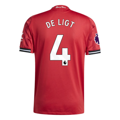 Adidas Herren Matthijs de Ligt Manchester United 25/26 Authentisches Heimtrikot