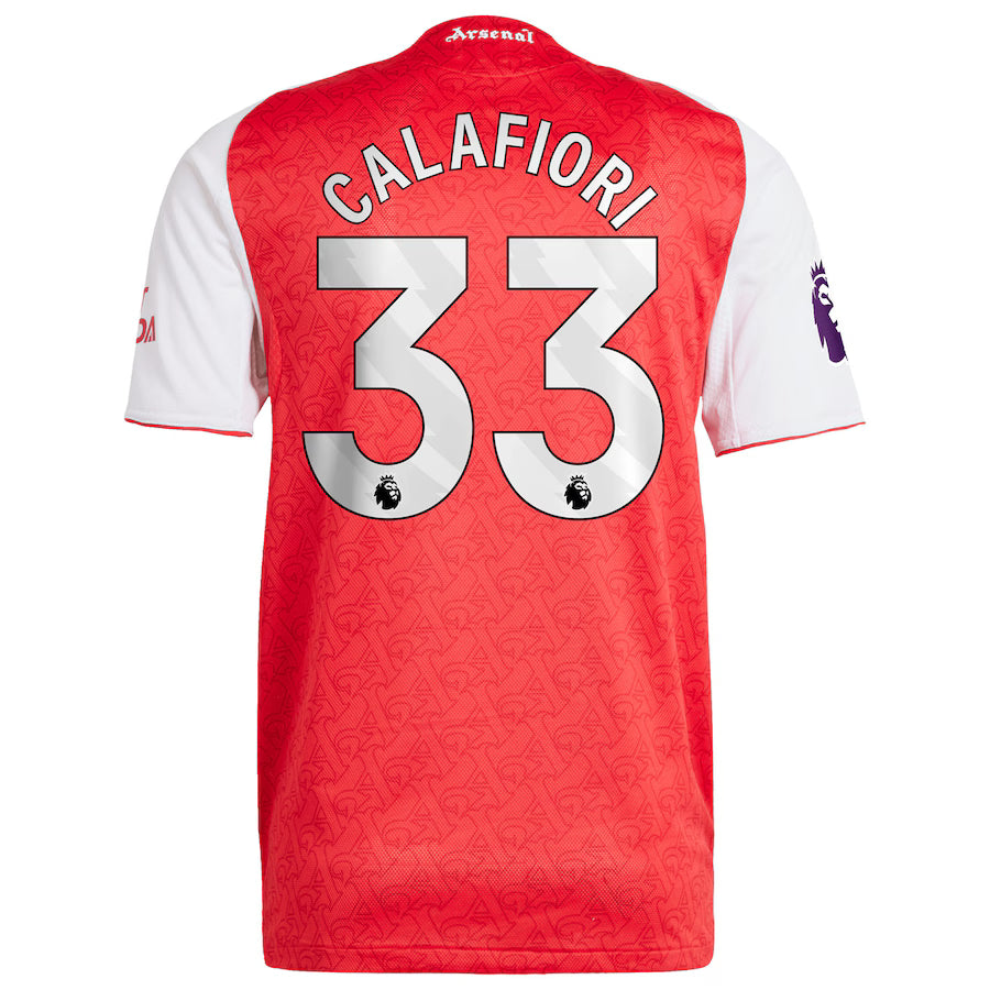 Adidas Herren Riccardo Calafiori Arsenal 2025/26 Authentic Heimtrikot - Rot