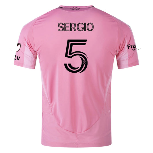 Adidas Herren Sergio Busquets Inter Miami CF 2025 Authentic Home Trikot 