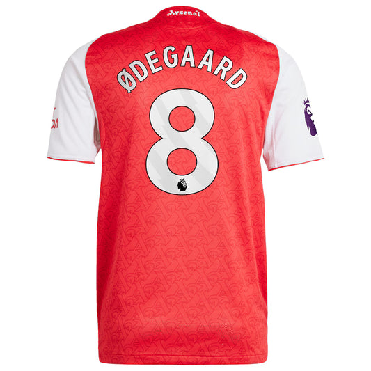 Adidas Martin Ødegaard Arsenal 2025/26 Authentic Heimtrikot für Herren – Rot