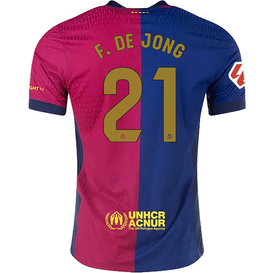 Nike Frenkie de Jong Barcelona 24/25 Authentisches Heimtrikot für Herren