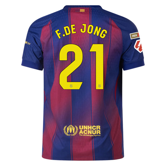 Nike Frenkie de Jong Barcelona 25/26 Authentisches Heimtrikot für Herren