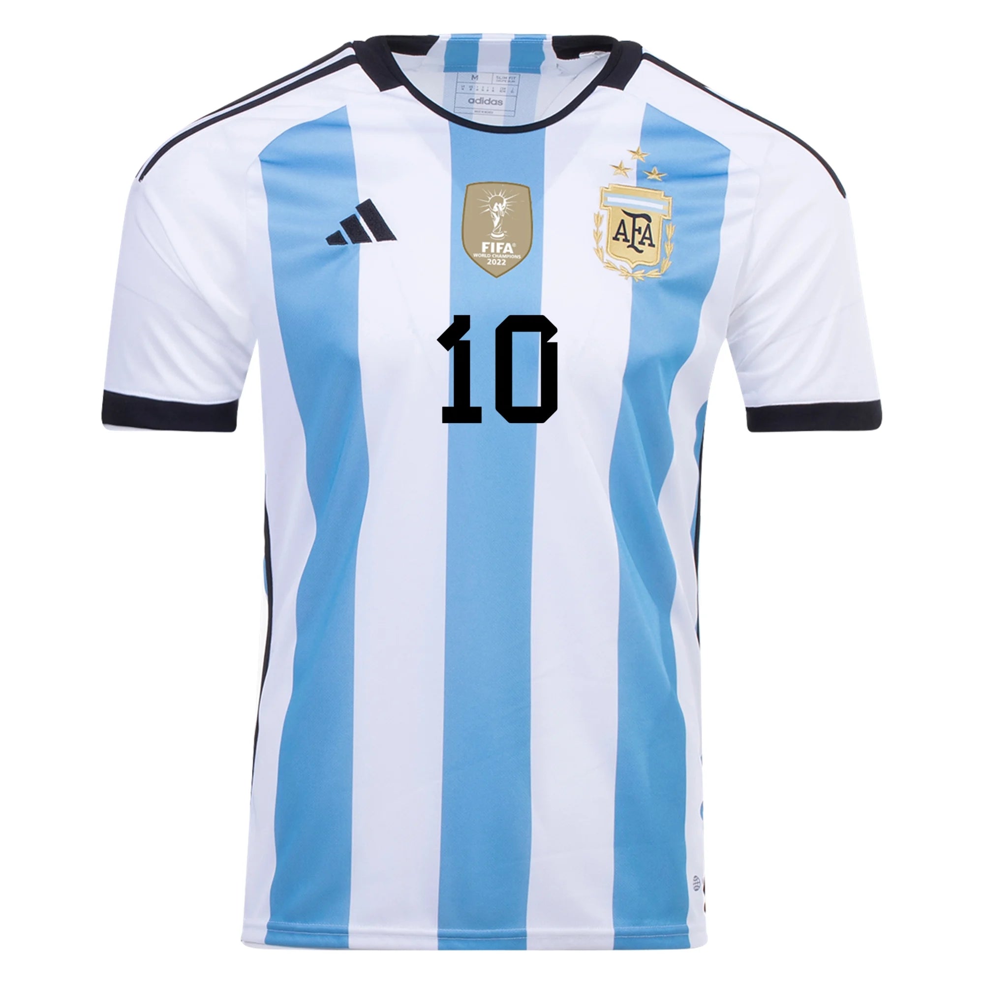 Adidas Herren Lionel Messi Argentinien Drei Sterne 22/23 Heimtrikot ...
