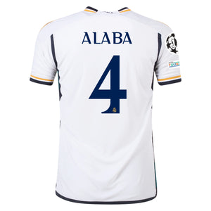 Adidas Herren David Alaba  Real Madrid 23/24 Authentisches Heimtrikot