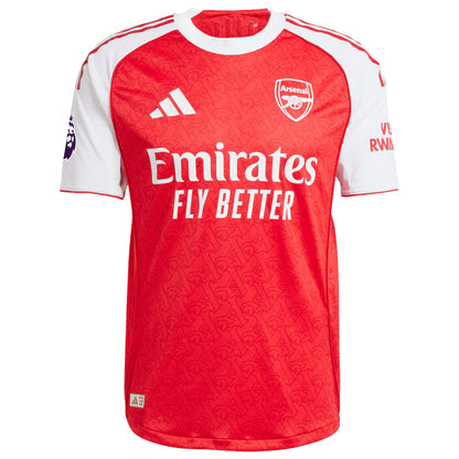 Adidas Herren Riccardo Calafiori Arsenal 2025/26 Authentic Heimtrikot - Rot