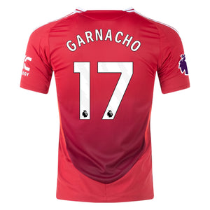 Adidas Herren Alejandro Garnacho Manchester United 24/25 Authentisches Heimtrikot