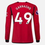 Lade das Bild in den Galerie-Viewer, Adidas Herren Alejandro Garnacho Manchester United 23/24 Authentisches Langarm-Heimtrikot
