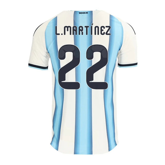 Adidas Herren Lautaro Martínez Argentinien 26/27 Authentisches Heimtrikot
