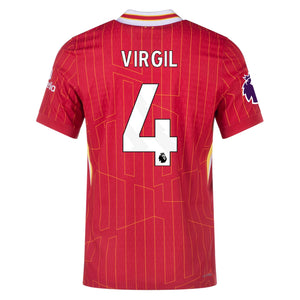 Nike Virgil Van Dijk Liverpool 24/25 Authentisches Heimtrikot für Herren