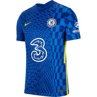 Nike Chelsea FC Herren Heim Fußball Trikot für Männer2021/22 blau/gelb
