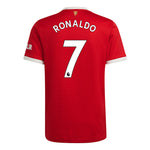 Lade das Bild in den Galerie-Viewer, Adidas Authentic Manchester United Heim Trikot 2021- 22 mit Ronaldo 7 Aufdruck rot/weiß
