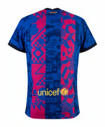 Lade das Bild in den Galerie-Viewer, NIKE FC BARCELONA 21-22 STADIUM 3RD CHAMPIONS LEAGUE HEIM-FUSSBALL TRIKOT
