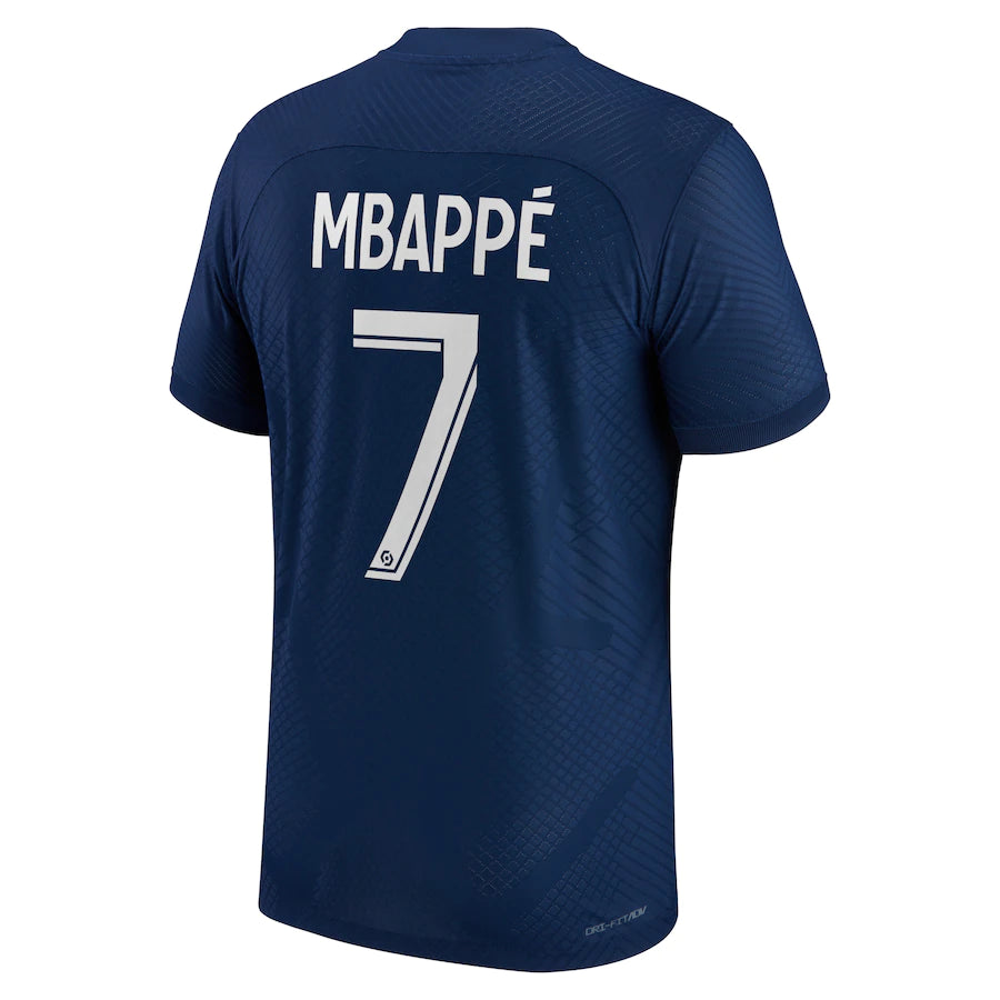 NIke Authentic PSG Heim-Stadion-Trikot 2022-23 mit Aufdruck Mbappé 7 Für Mann