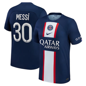 Nike Authentic PSG Heim-Stadion-Trikot 2022-23 mit Aufdruck Messi 30 Für Mann