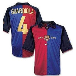 Nike 1999/00 Barcelona Heim 100 Jahre Retro Trikot Guardiola 4