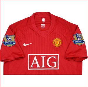 Nike CR7 Manchester United Authentisch Finale 2008 Retro Fußball Trikot für Männer